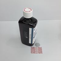 Bouteille en PET pour médicaments liquides, forme cercueil oblong, couleur violet, avec bouchon CRC