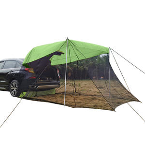 SUV y MPV SUV <span class=keywords><strong>Roadhouse</strong></span> Screen Tarp con malla de mosquito negro Poste de aluminio Lona de camping basada en vehículos - Product Image 2
