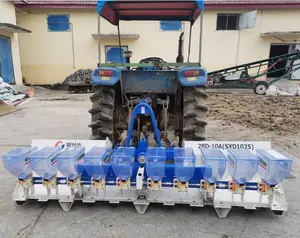 Semoir de riz professionnel, 10 à 12 rangées, haute qualité, avec tracteur