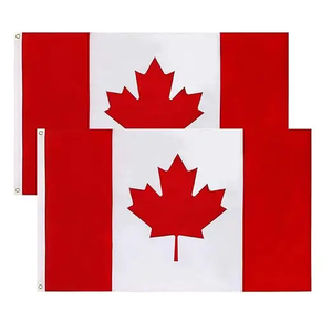 ธงแคนาดาพิมพ์ลายดิจิทัล3 * 5ft สีแดงขาวและแดงสำหรับโปรโมชัน - Product Image 2