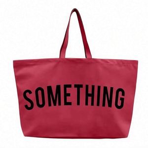 Bolsa de Lona Extra Grande Personalizada con Logotipo Impreso, para Uso Diario, Compras, Informal, para Mujer, MOQ Bajo - Product Image 2