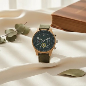 Reloj de Cuarzo de Lujo para Hombre con Cronógrafo, Correa de Alta Calidad con Elegante Caja de Madera, Accesorio de Moda Masculino - Product Image 4