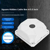 Boîte de jonction universelle étanche en plastique pour caméra CCTV, base de montage pour caméra de sécurité, boîte de connexion extérieure avec vis