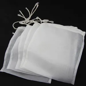 37 Micron Mesh Bags 34 Cheese Cloth Bags Filter Socks Food Grade Nylon Filter Bag Nut Milk Filter Socks Plastic Ring Nylon Sock