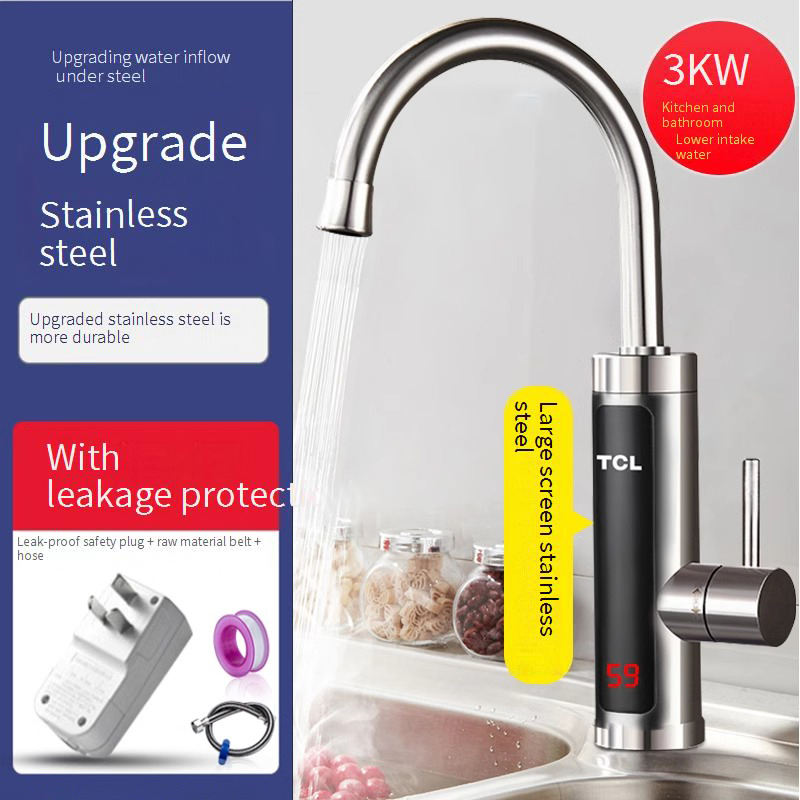 Single handle stainless steel body + leakage protection plug