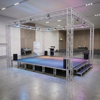 Structure de scène en aluminium de haute qualité pour événements, avec système de fixation par spigot, idéale pour les concerts