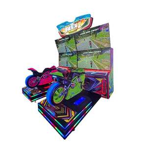 Nuevo Equipo de Entretenimiento Arcade, Máquina de Juego de Carreras de Motos para 2 Jugadores, Operada con Monedas, Speed Car God 2, Simulador de Doble Pantalla - Product Image 5