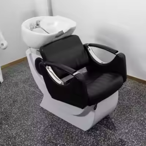 Fauteuil-lave-tête moderne Zs Factory Direct avec nouveau bassin blanc pour salons de beauté et de coiffure - Product Image 2