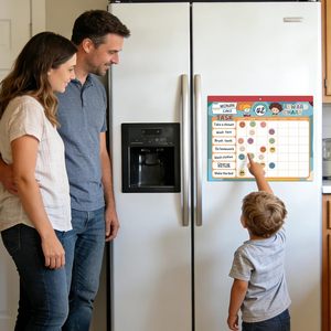 Boho 32 Chore <b>Charts</b> Behavior <b>Reward</b> <b>Chart</b> System,Sticker Chore <b>Chart</b> Pad for Kids,Magnetic <b>Reward</b> <b>Chart</b> - Product Image 3