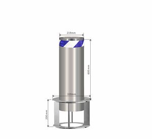 زينوتو مخصصة رف الدراجة وقوف السيارات الشمعات الثابتة مع شرائط عاكسة أوم شعار الحواجز المرور المنتج - Product Image 1