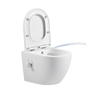 Inodoro de cerámica sin borde para <span class=keywords><strong>mujer</strong></span>, con bidé, montado en la pared, con sifón en P, venta al por mayor, económico - Product Image 2