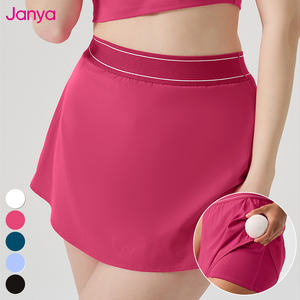 詹雅2025新款运动服女式健身房健身<span class=keywords><strong>2</strong></span>件套高领裁剪上衣和成人<span class=keywords><strong>2</strong></span>合1网球裙瑜伽套装 - Product Image 6