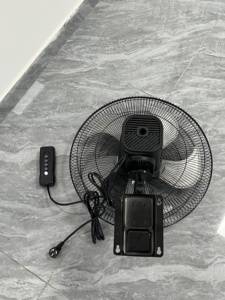 Ventilador de Pared Industrial Oscilante de 5 Aspas Metálicas con Control Táctil Eléctrico para Uso Doméstico y Hotelero, 3 Velocidades, Bajo Ruido - Product Image 2
