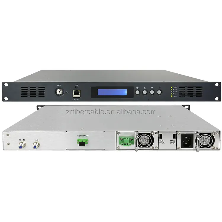 DBC1550nm 1310nm光ファイバー20dBmCATV内部光送信機/送信機Optico1550