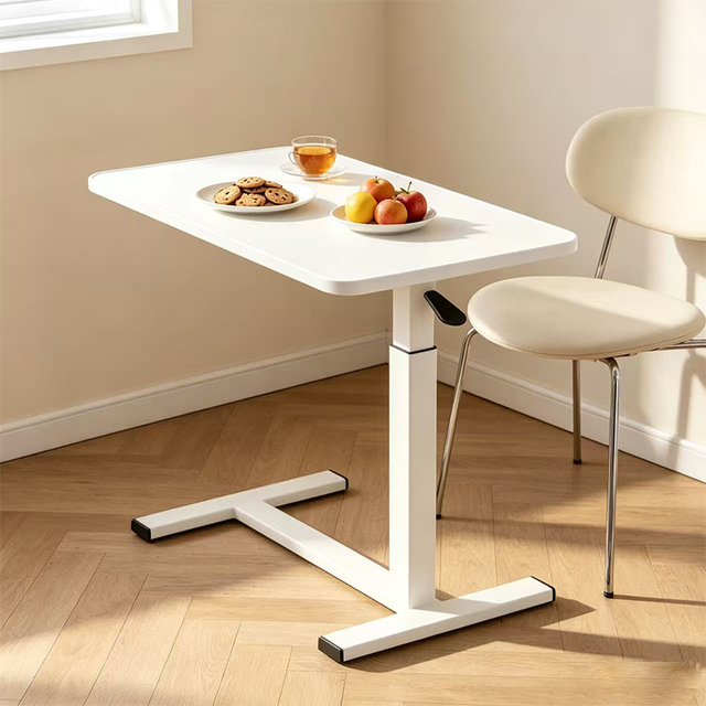 Small Electric Adjustable Standing Desk Mobile Side Table for Laptop and Office Work