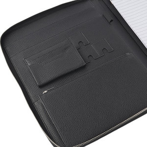 Multifunctional Professional Business Portfolio Padfolio Folder <strong>Document</strong> <strong>Case</strong> A4 Real <strong>Leather</strong> - Product Image 5