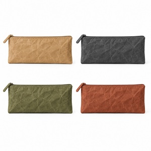 Estuche para Lápices Lavable de Papel Kraft, Bolsa de Papelería para Estudiantes, Logotipo Personalizado, Proveedor Mayorista, Venta al Por Mayor - Product Image 5