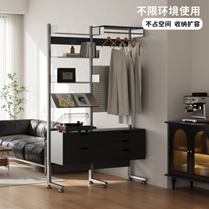 Lifestyle Magazine No Drill <b>Storage</b> Shelf Adjustable Floor Standing Partition Display <b>Rack</b> <b>For</b> Small Apartments Living Rooms - Product Image 5