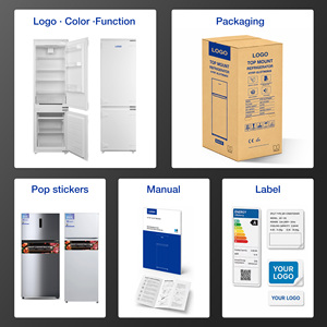Réfrigérateurs combinés encastrables HYUNDAI 403L, réfrigérateur intégré 298L, congélateur 105L, solution de cuisine intelligente - Product Image 5