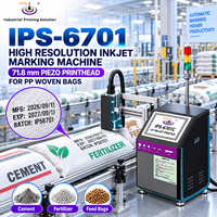 Machine de marquage à jet d'encre haute résolution IPS-6701 pour sacs tissés en PP (ciment, engrais et aliments pour animaux) – Imprimante de codes de fabrication, date d'expiration et de lot
