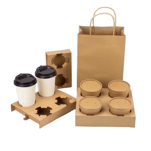 10 Porte-gobelets En Carton – Pour Livraison De Nourriture, Transport De Boissons Chaudes/froides