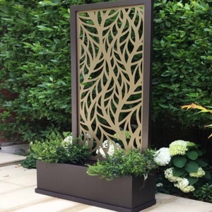 Jardinière de jardin extérieure avec treillis <span class=keywords><strong>Pot</strong></span> de fleur de clôture en acier avec écran d'intimité de jardin - Product Image 5