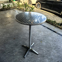 Vente en gros Table pliante en aluminium de haute qualité moins chère Table de cocktail intérieure/extérieure