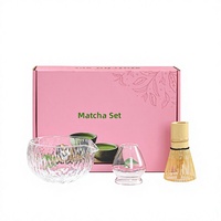 Ensemble de thé matcha élégant de style Instagram, huit pièces, fouet japonais Chasen, bol à matcha et support Hyakumoto