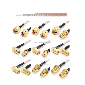 Cable de puente RG316 personalizado chapado en oro SMA macho a macho conector BNC/TNC/N/M/FARKA/MCX/MMCX Cable coaxial - Product Image 1