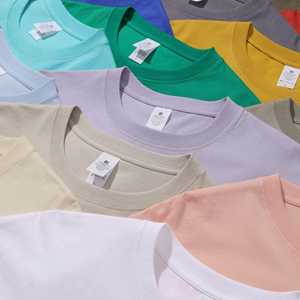 Pima เสื้อยืดผ้าฝ้ายหนาสีขาวคอกลมเสื้อยืดสตรีทสีพื้น - Product Image 3