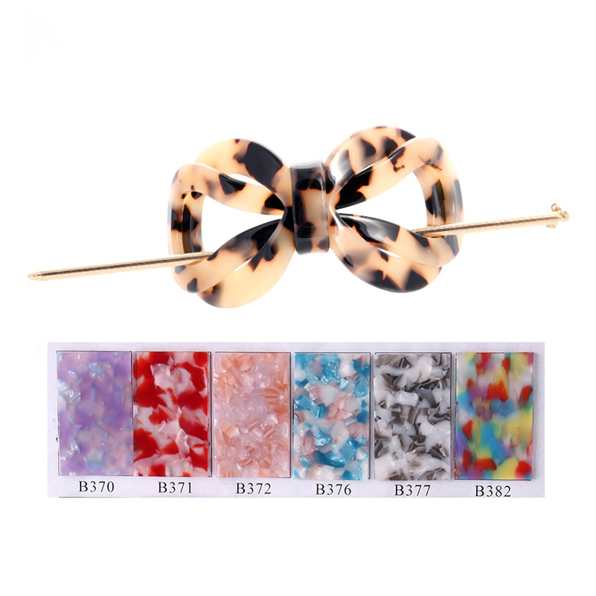 Оптовая продажа, Лидер продаж, зажимы для волос MiDairy из ацетата, черепаха, ракушки, бантиков, вилки для волос, аксессуары для женщин и девочек