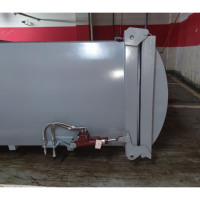 Broyeur de déchets alimentaires personnalisable 5-6m boîte de compression poubelle mobile machines de traitement de compactage hydraulique des déchets 2:1