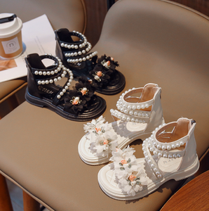 Sandales d'été montantes pour filles, nouvelle mode, chaussures de plage antidérapantes pour enfants, sandales plates à bout ouvert pour enfants - Product Image 4