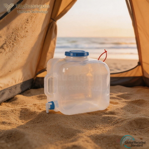 Portable Foldable Hydration Bladder 10L LDPE Food Grade Waterproof <b>Water</b> <b>Container</b> <b>with</b> <b>Tap</b> for Outdoor Camping Use - Product Image 4