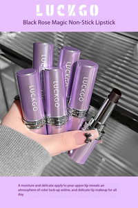 Lápiz Labial Vegano de Larga Duración, Resistente al Agua, con Brillo Cremoso Mineral Secreto Negro Mágico para Mujer, Etiqueta Privada, Superventas - Product Image 2