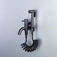 Ensemble de pulvérisateur de bidet mural écologique moderne avec robinet en laiton pour toilettes, hôtels, salles de bain, cuisines et appartements