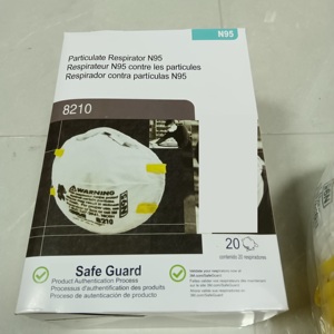 หน้ากากอนามัย <span class=keywords><strong>3M</strong></span> 8210 <span class=keywords><strong>N95</strong></span> แบบคัพ  สายรัดยางยืดสองเส้น ป้องกันฝุ่น PM2.5 ขายดี - Product Image 5