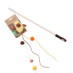 Bâton de chatouillage pour chat Domo-kun, design Tempura, matériau polyester, jouet interactif pour chats, 37g, origine Chine - Product Image 2