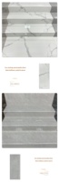 Carreaux d'accentuation extérieurs en porcelaine 600x600mm, résistants aux acides, effet brique, surface brillante, pour sol