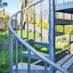 Scala a Chiocciola Moderna in Acciaio Zincato a Caldo, Kit per Interni ed Esterni, Design Personalizzato con Supporto per Disegno Gratuito - Product Image 3