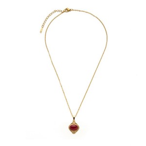 Collar Vintage Francés con Diseño <span class=keywords><strong>de</strong></span> Rayos <span class=keywords><strong>de</strong></span> Sol <span class=keywords><strong>para</strong></span> Mujer, Chapado en Oro <span class=keywords><strong>de</strong></span> 18K, Acero Inoxidable, Lapislázuli, Piedra Roja, Joyería, Regalo, Venta al por Mayor - Product Image 5