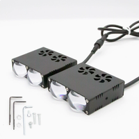 TCYATO Nouveau projecteur LED RGB ultra-lumineux 12V 40W pour calandre de voiture, idéal pour véhicules tout-terrain, ampoules LED pour voitures