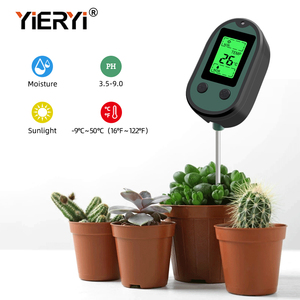 Sesli Alarm ekranı renk uyarısı ile dijital toprak ölçer <span class=keywords><strong>5</strong></span> 1 toprak güneş ışığı ve nem ve sıcaklık ph test cihazı bahçe için, - Product Image 2