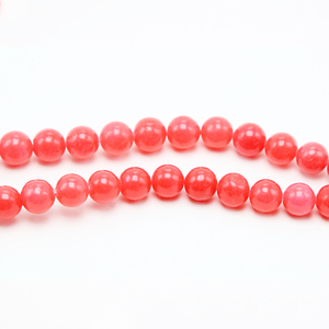 10mm cuentas de piedras preciosas rojo teñido <span class=keywords><strong>Jade</strong></span> facetas cuentas redondas de la joyería de DIY de la fabricación de la joyería - Product Image 3