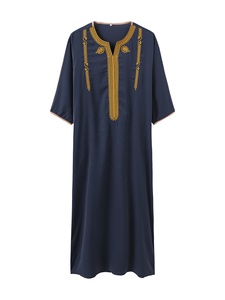 Nouvelles Abayas Musulmanes, Robes Africaines pour Hommes, Vêtements Africains, Robe de <span class=keywords><strong>Soirée</strong></span> Dashiki, Chemises Kaftan, Robe Tendance, Vêtements Longs 2025 - Product Image 2