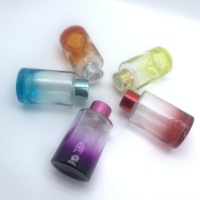 Diffuseur de parfum d'intérieur en verre blanc brillant de 50 ml avec bouchon à vis, modèle YZ-5098 pour chambre et salle de bain, Golden Sun Round