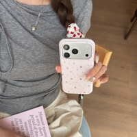 Stilvolle IMD Runde Kanten Laser Stern Kariert Rosa Lilien Muster Schutzhülle für iPhone 18 Pro Max 13 14 15 16 17