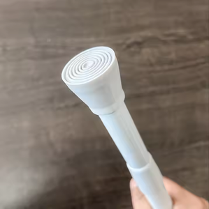 Batang tirai dapat diatur putih kecil pendek dapat diperbesar pegas tegangan batang untuk jendela kamar mandi lemari dapur - Product Image 3