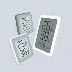 Miaomiaoce MMC intérieur sans fil affichage numérique LCD horloge capteur d'humidité thermomètre hygromètre