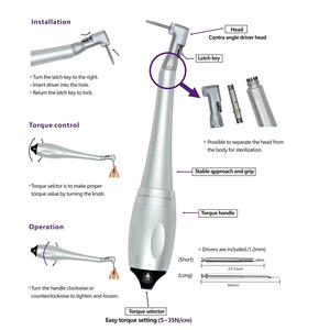 Nuovo Arrivo: Kit Completo di Strumenti per Restauro Implantare Dentale, Cacciaviti Dinamometrici Universali per Impianti Dentali - Product Image 4